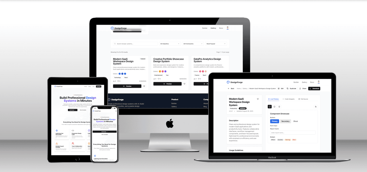 DesignForge: AI-Powered Design Systems